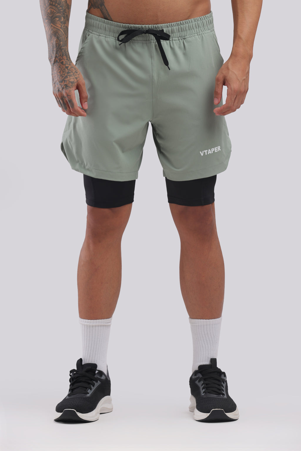 VTAPER Running Elite 2 in 1 5" Shorts seagreen