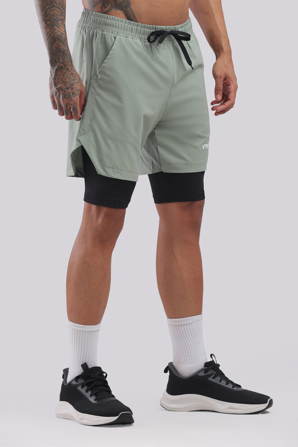 VTAPER Running Elite 2 in 1 5" Shorts seagreen