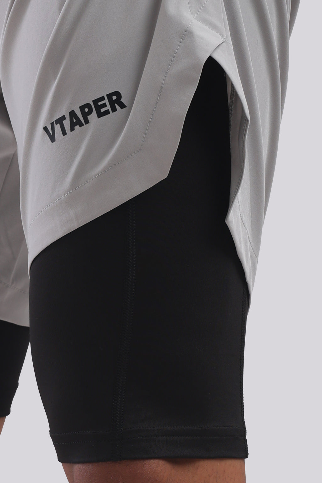 VTAPER Running Elite 2 in 1 5" Shorts (grey)