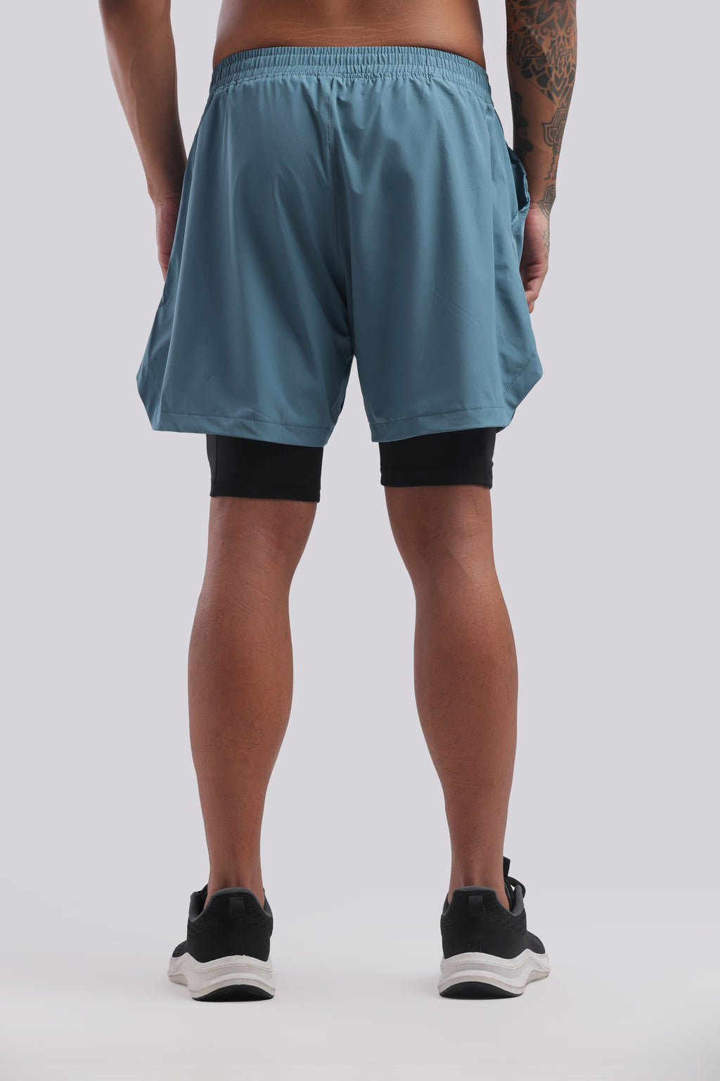 VTAPER Running Elite 2 in 1 5" Shorts (Tail Blue)