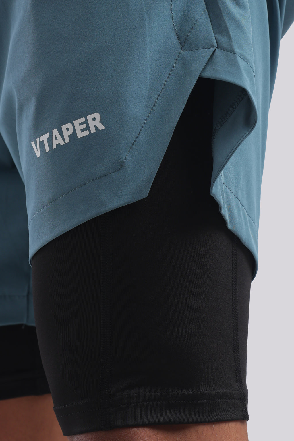 VTAPER Running Elite 2 in 1 5" Shorts (Tail Blue)