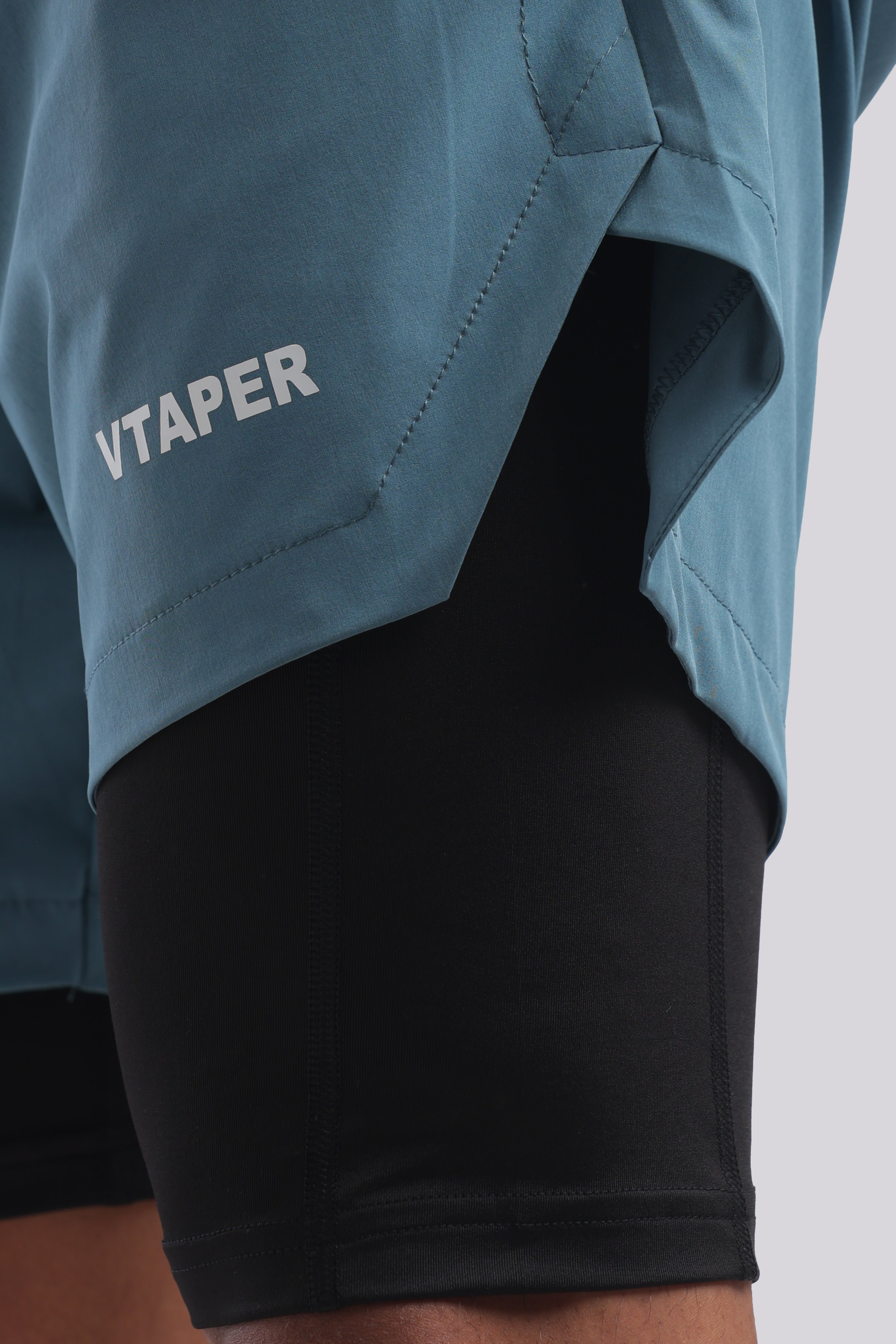 VTAPER Running Elite 2 in 1 5" Shorts (Tail Blue)