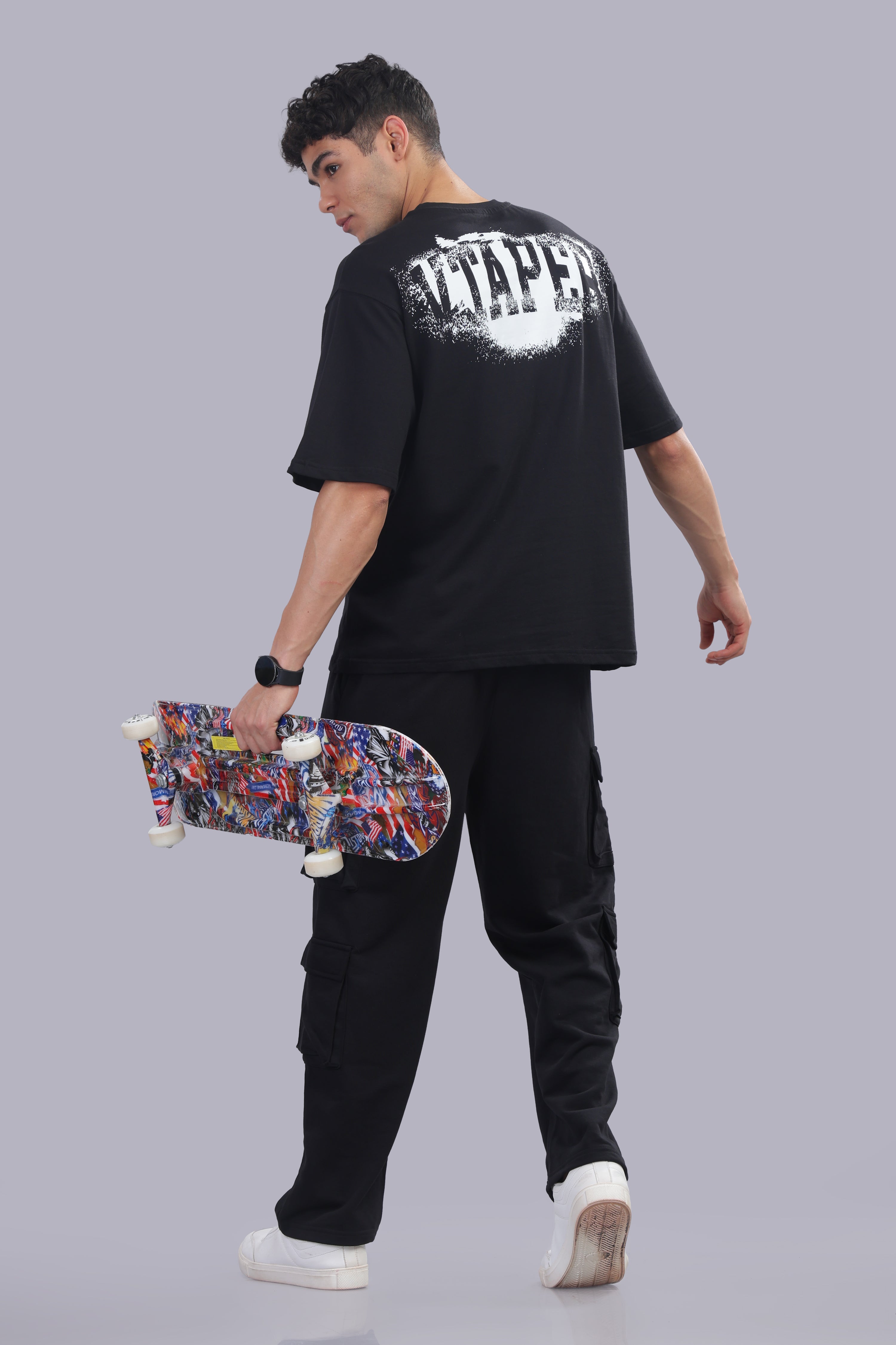 VTAPER OVERSIZE GRAHPIC HALF SELVEES